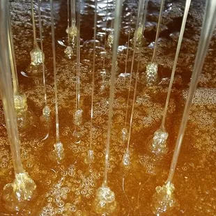 Locally produced Wildflower Honey.