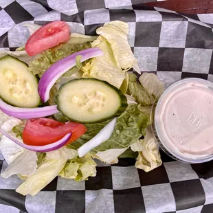 Side garden salad