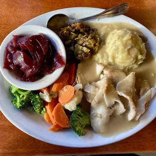 Turkey dinner:  delicious!