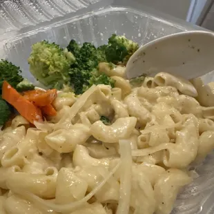 Macaroni and cheese. Hits the spot.