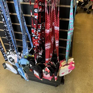 a display of neck ties