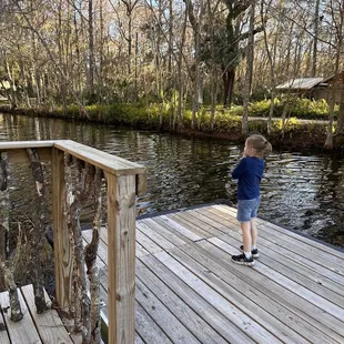 Walked down the trail to the docks