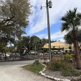 Restaurant,patio and playground