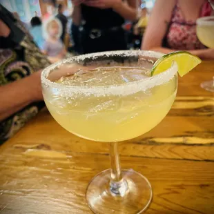 Classic margarita on the rocks