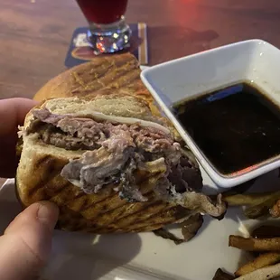 French dip panini, so tender and delicious