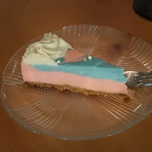 Cotton candy cheesecake