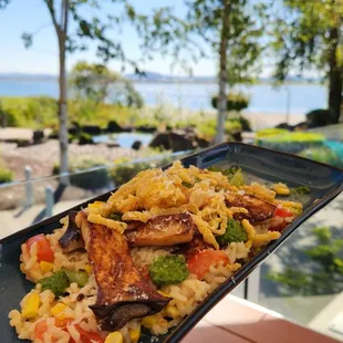 Vegan mushroom "steak"