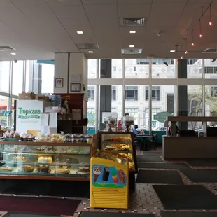 the interior of the deli