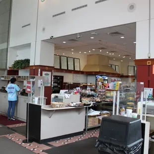 the interior of the deli