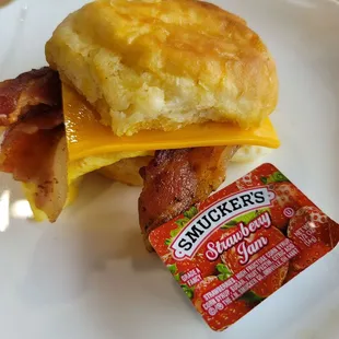 Bacon biscuit