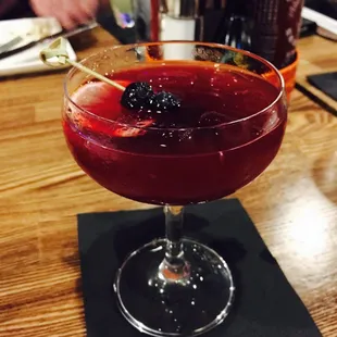 Blueberry Bottom drink. Pricey but phenomenal!