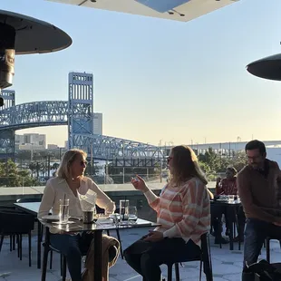 View from the bar seating