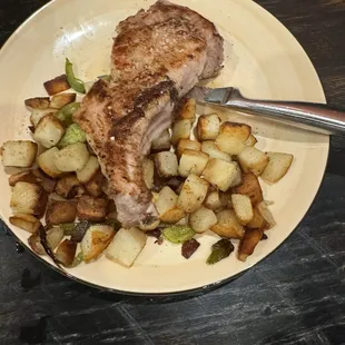 Pork Chop was tender &amp; tasty