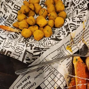 Fried okra... was a bit tough, but not too bad.