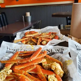 2 lb crab scaps for the win!