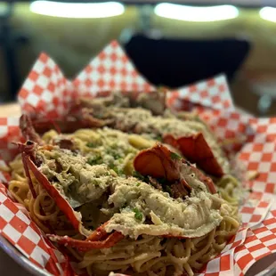 Garlic Lobster Noodles - really satisfying dish.