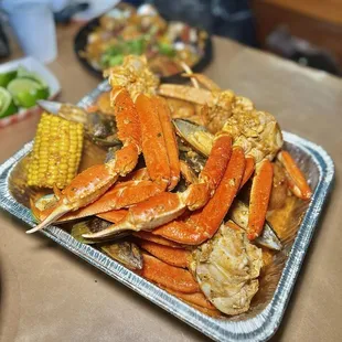 Combo #2 with Snow Crab Legs, Mussels, and Shrimp ($79)