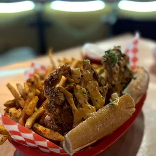 Fried Soft Shell Crab with Fries - easy to share and so good.
