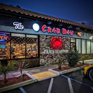 the front of the restaurant