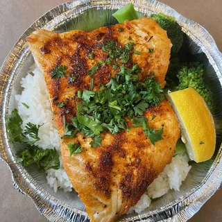 Blackened Salmon Rice Bowl