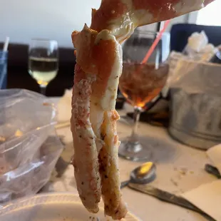 King crab beefy! And vodka cranberry bkgrnd
