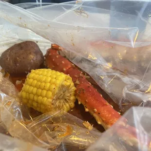 King crab boil all seasonings no spice, Chardonnay BOGO