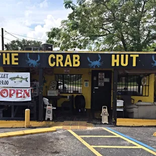 the front of the restaurant