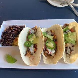 Fish tacos with red snapper