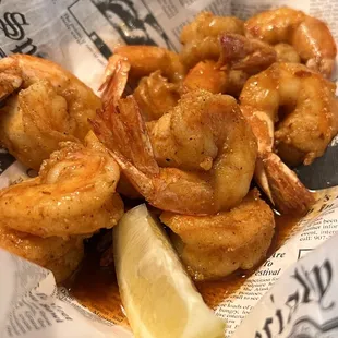 Buffalo shrimp appetizer