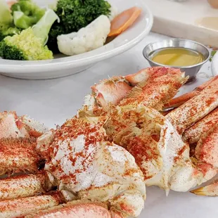 Dungeness Crab (with steamed seasonal veggies)