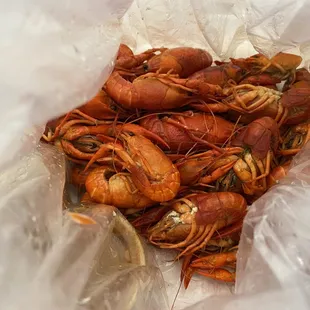 One lb crawfish