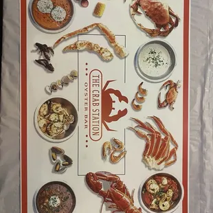 The Crab Station Menu
