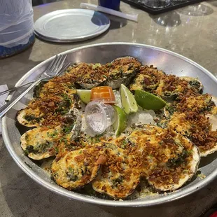 Bacon Rockefeller Oysters