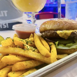 Wagyu Burger...excellent!! Fries were also good.