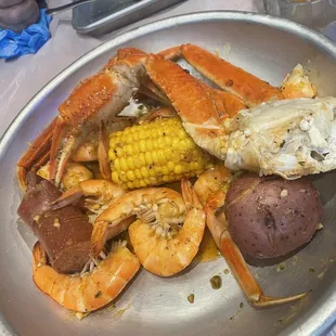 Lighter seafood bag.. enough to split!