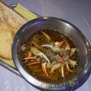 Scampi Crab Claws were just ok