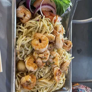 Garlic Noodles with Shrimp