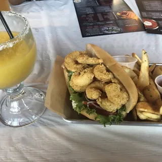 Popcorn Shrimp Po Boy