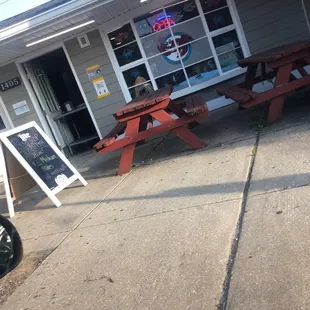 the front of the restaurant