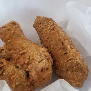 Two wings on the side asked if they were whole wings and this is what I got
