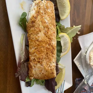 Blackened salmon...