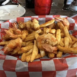 Shrimp basket with the best crisp