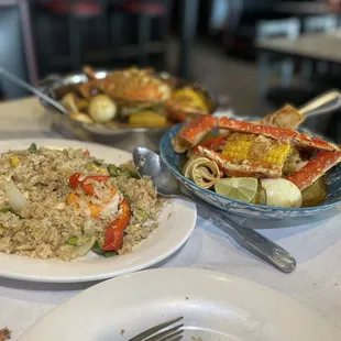 Fried rice house and king crab