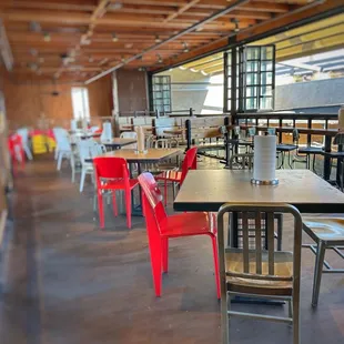 Upstairs dining area.