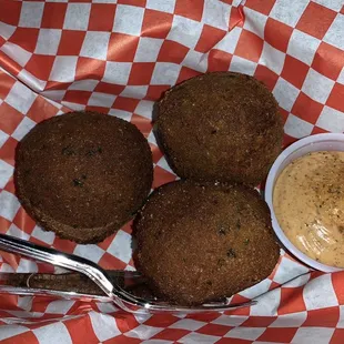 Boudin balls had excellent flavor