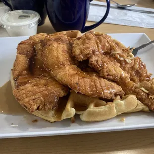 Chicken and waffles