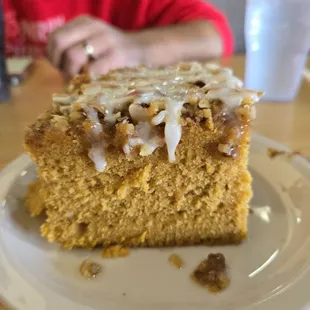 Pumpkin coffee cake! Delish!