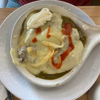 Chile Verde Huevos Rancheros