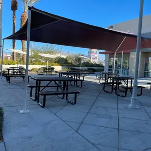 Outside tables