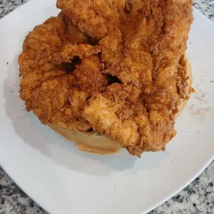 Chicken and waffles